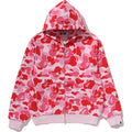 ABC CAMO HEAVY WASH CROPPED FIT ZIP HOODIE MENS